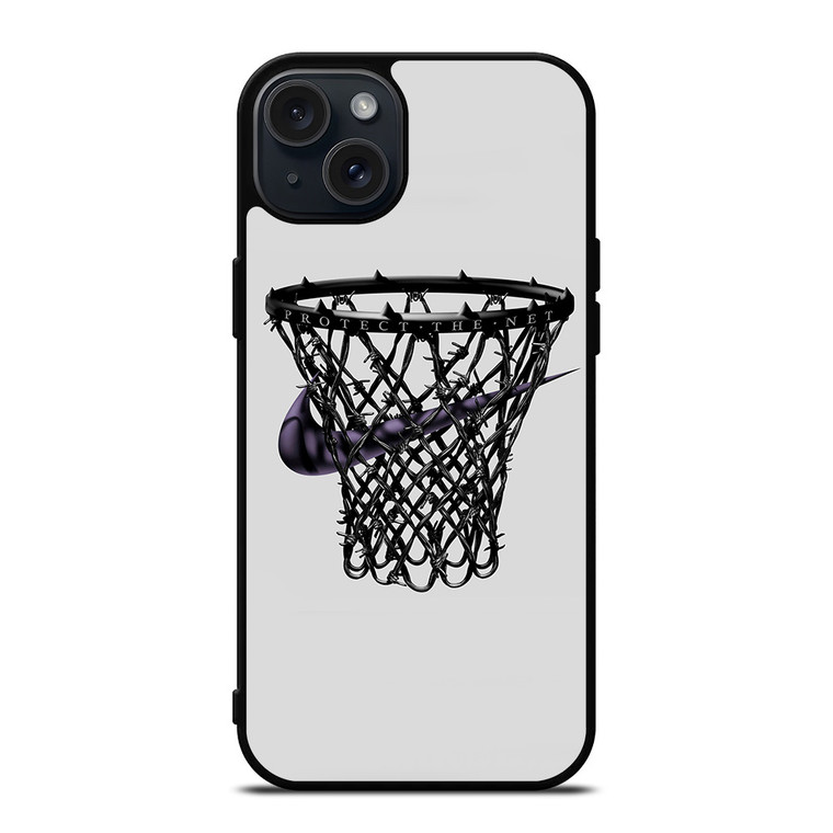NIKE LOGO RING BASKETBALL NEVER STOPS iPhone 15 Plus Case