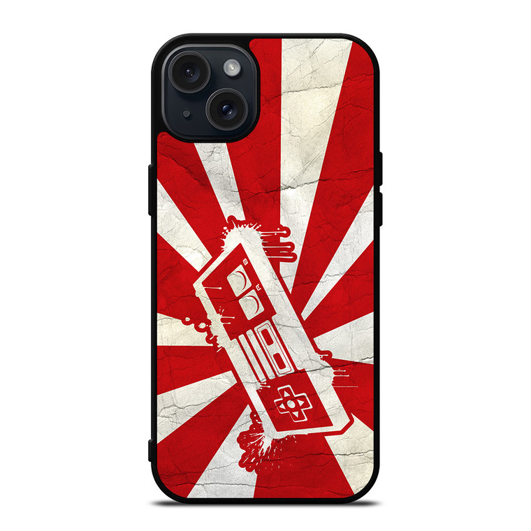 NINTENDO CONTROLLER WALPAPER RETRO iPhone 15 Plus Case