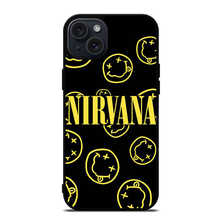 NIRVANA SMILEY FACE COLLAGE iPhone 15 Plus Case