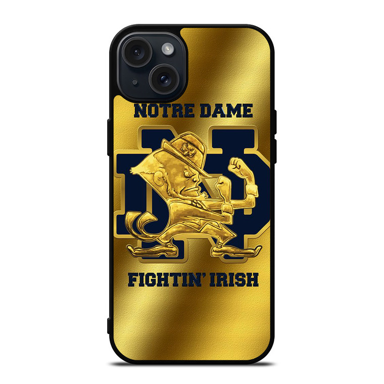 NOTRE DAME FIGHTING IRISH GOLD iPhone 15 Plus Case