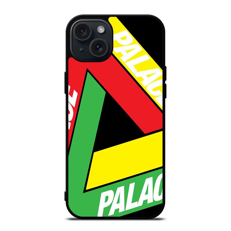 PALACE BIG LOGO RED YELLOW GREEN iPhone 15 Plus Case