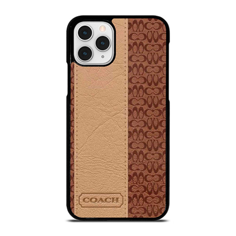 COACH NEW YORK BROWN LEATHER iPhone 11 Pro Case
