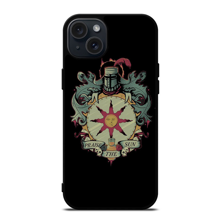 PRAISE THE SUNS DARK SOULS iPhone 15 Plus Case PRAISE THE SUNS DARK SOULS iPhone 15 Plus Case