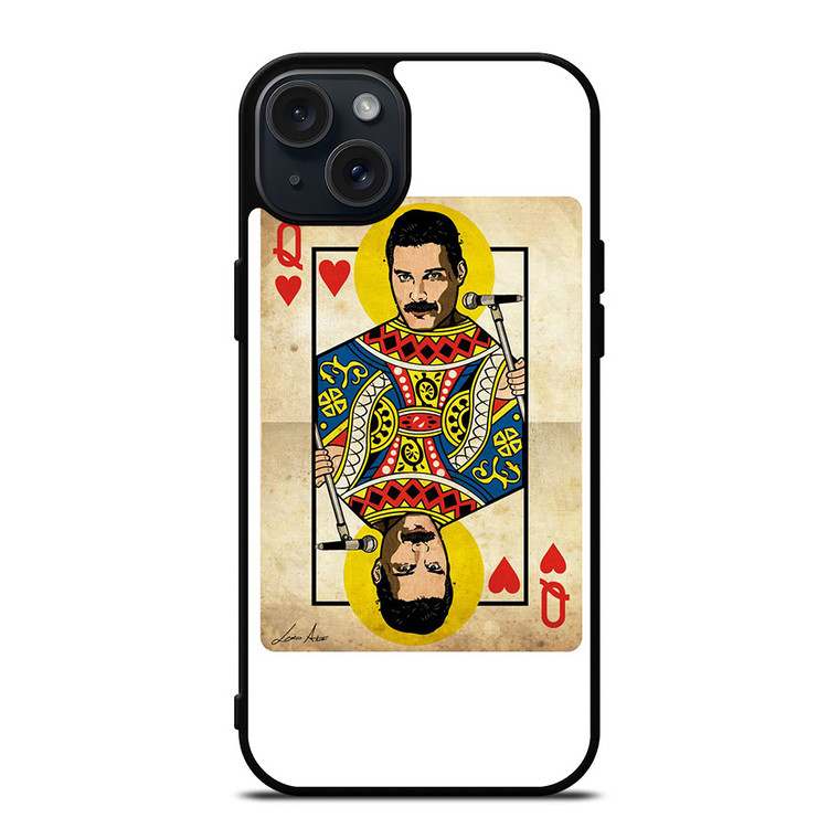 QUEEN FREDDY MERCURY CARD iPhone 15 Plus Case