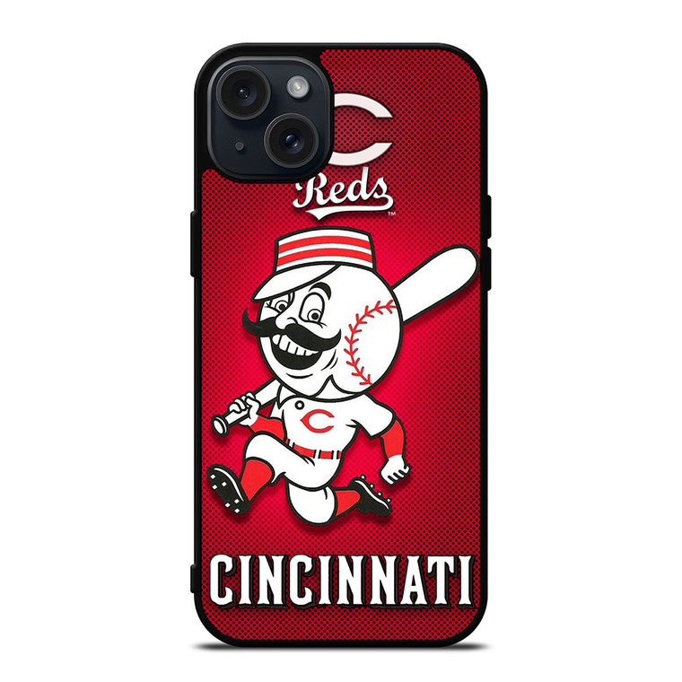 REDS CINCINNATI LOGO ICON iPhone 15 Plus Case