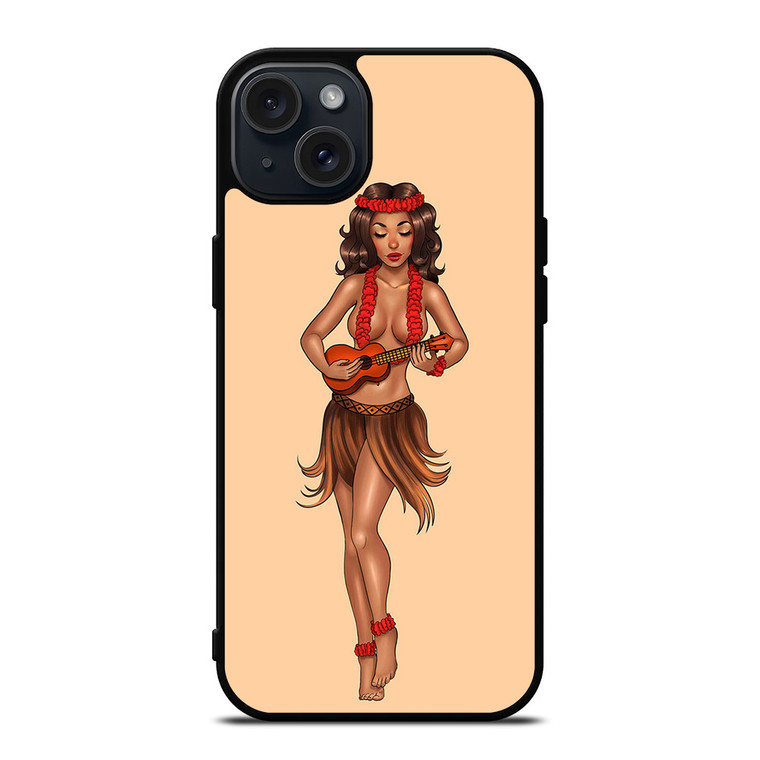 SAILOR JERRY S HULA GIRL iPhone 15 Plus Case