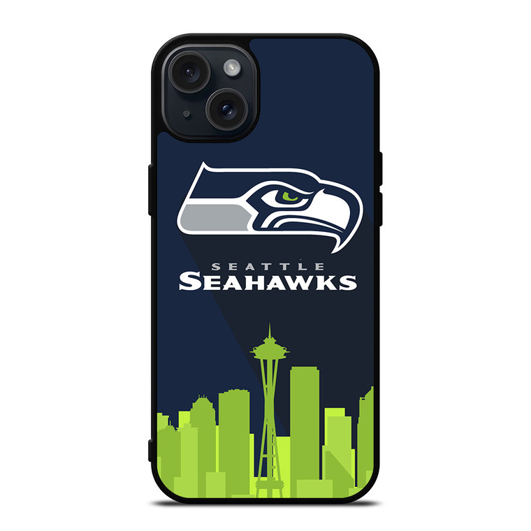 SEATTLE SEAHAWKS LOGO iPhone 15 Plus Case SEATTLE SEAHAWKS LOGO iPhone 15 Plus Case