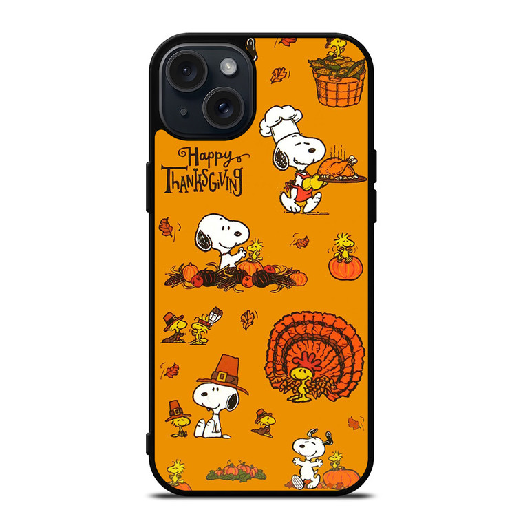 SNOOPY THE PEANUTS HAPPY THANKSGIVING iPhone 15 Plus Case SNOOPY THE PEANUTS HAPPY THANKSGIVING iPhone 15 Plus Case