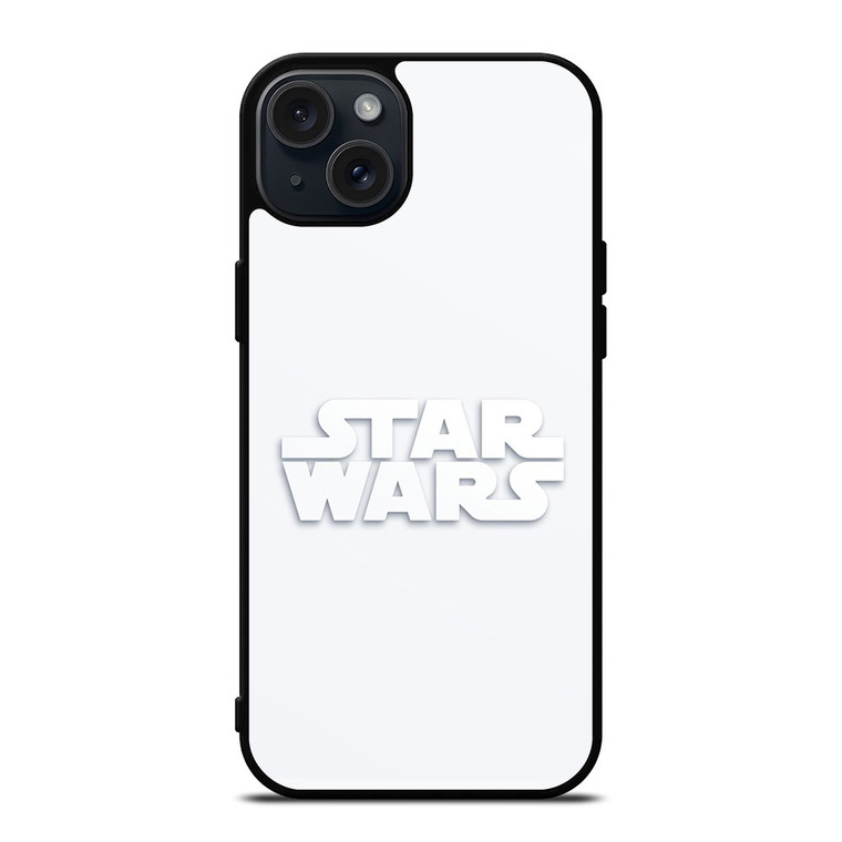 STARWARS LOGO WHITE iPhone 15 Plus Case