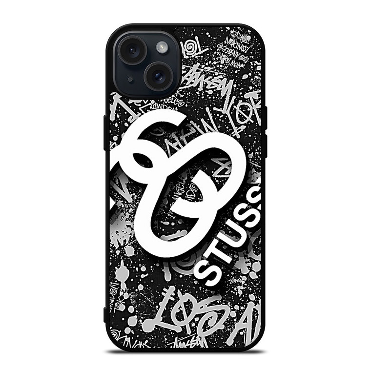 STUSSY ABSTRACT LOGO iPhone 15 Plus Case