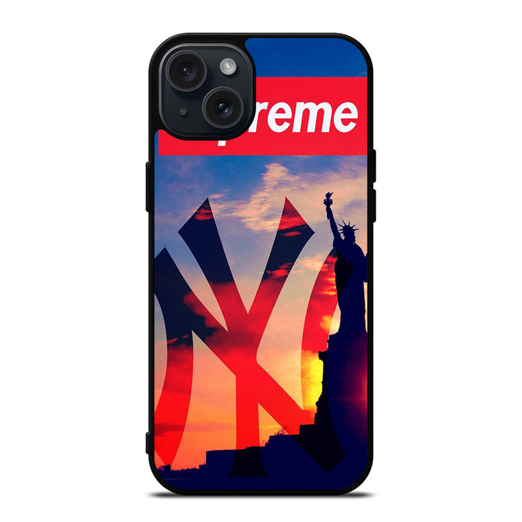 SUPREME NEW YORK LOGO iPhone 15 Plus Case