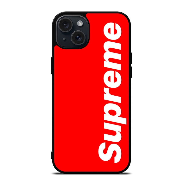 SUPREME RED LOGO iPhone 15 Plus Case