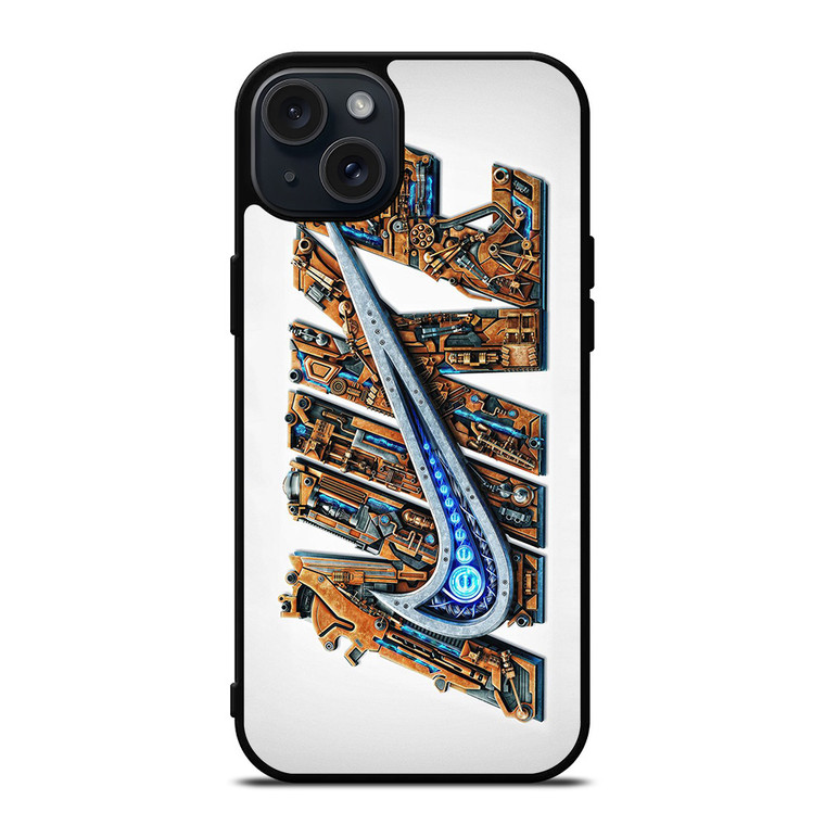 SWOOSH LOGO NIKE MECHANIC iPhone 15 Plus Case