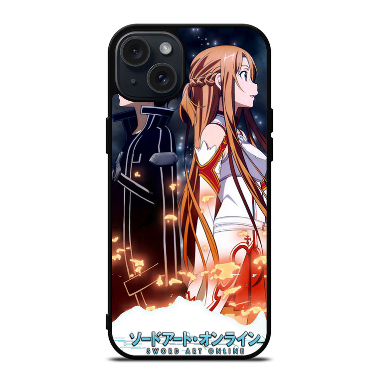 SWORD ART ONLINE KIRITO ASUNA iPhone 15 Plus Case SWORD ART ONLINE KIRITO ASUNA iPhone 15 Plus Case