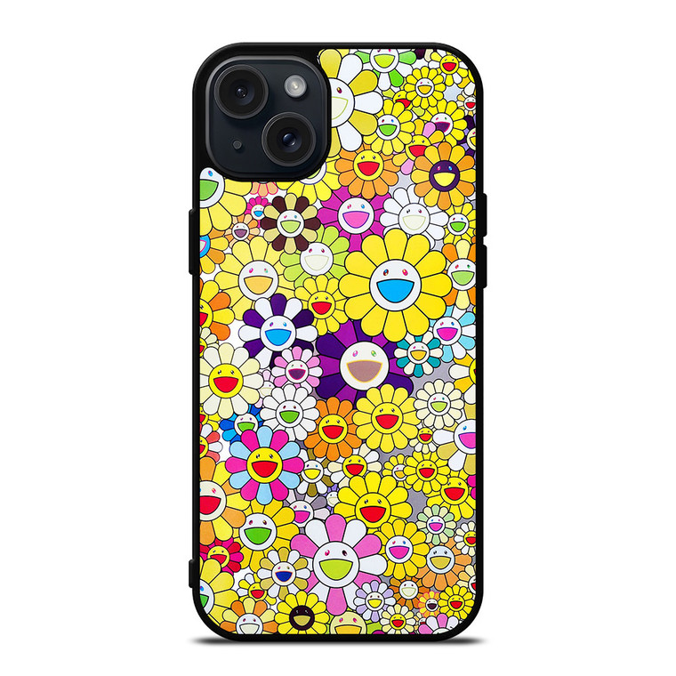TAKASHI MURAKAMI FLOWERS YELLOW iPhone 15 Plus Case
