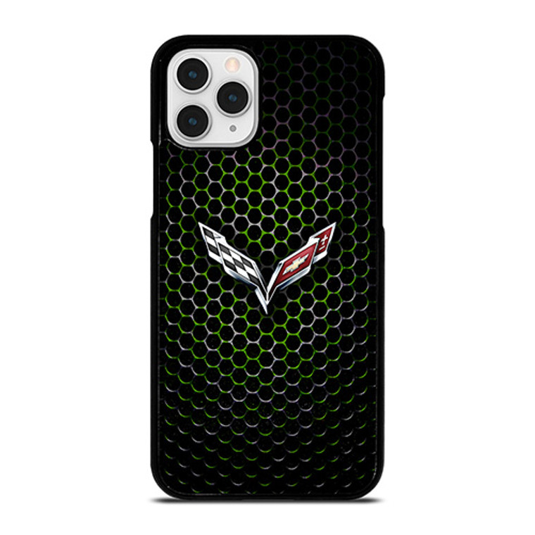 CORVETTE LOGO GREEN METAL iPhone 11 Pro Case CORVETTE LOGO GREEN METAL iPhone 11 Pro Case