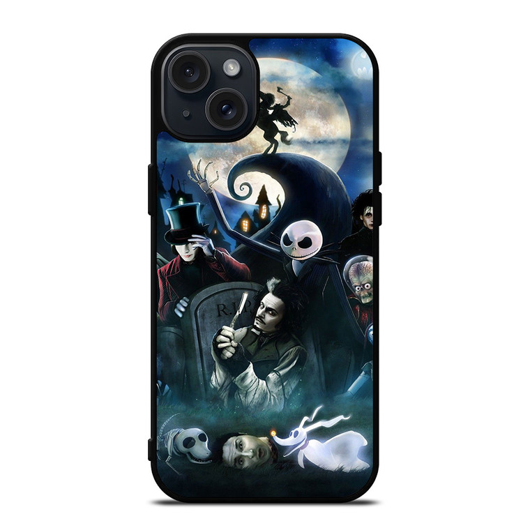 TIM BURTON MOVIES iPhone 15 Plus Case
