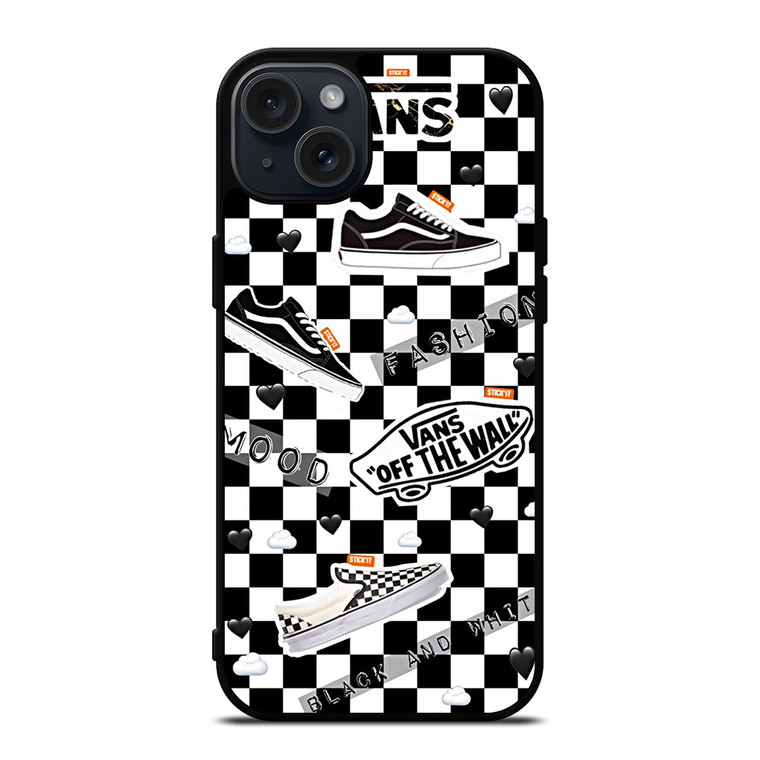 VANS OFF THE WALL SHOES COLLAGE iPhone 15 Plus Case