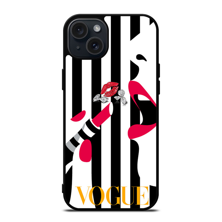 VOGUE LOGO LIPSTICK iPhone 15 Plus Case