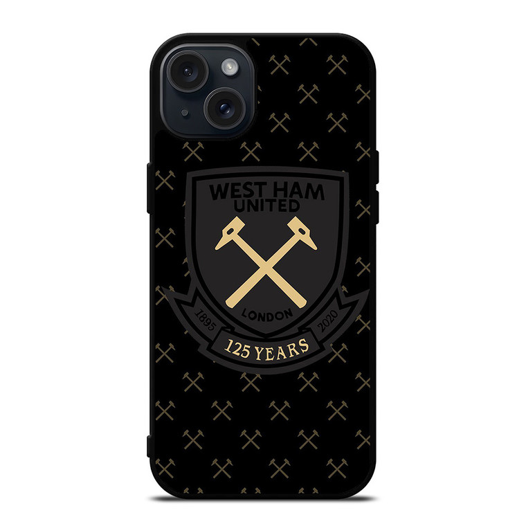 WEST HAM UNITED BLACK LOGO iPhone 15 Plus Case