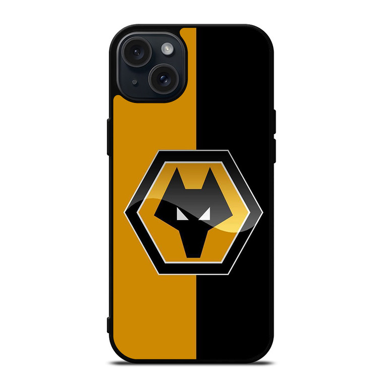 WOLVERHAMPTON WANDERERS FOOTBALL LOGO iPhone 15 Plus Case