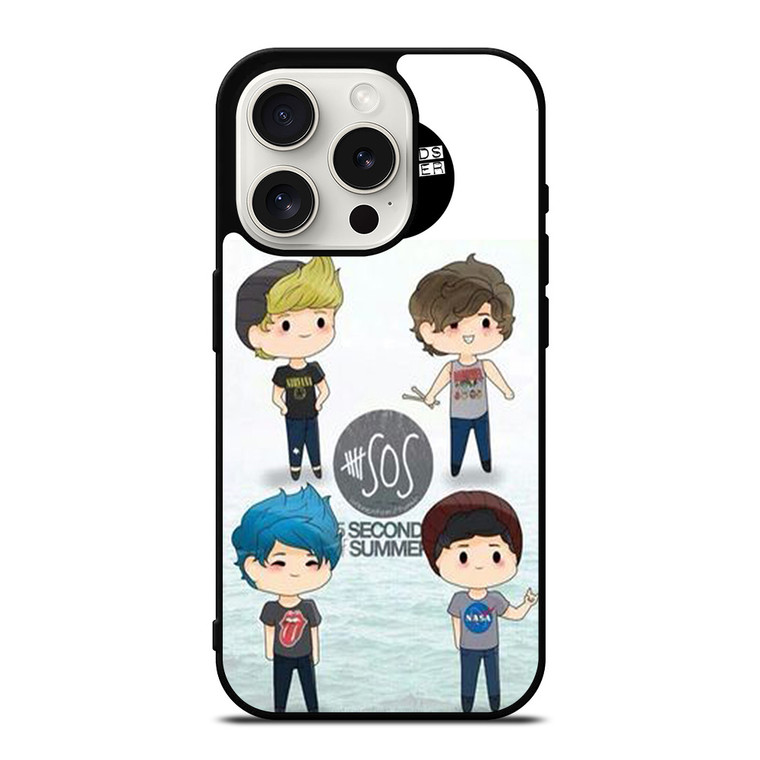 5 SECONDS OF SUMMER 5SOS CARTOON iPhone 15 Pro Case