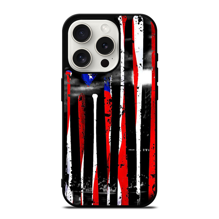 AMERICAN FLAG BASEBALL FIELD iPhone 15 Pro Case