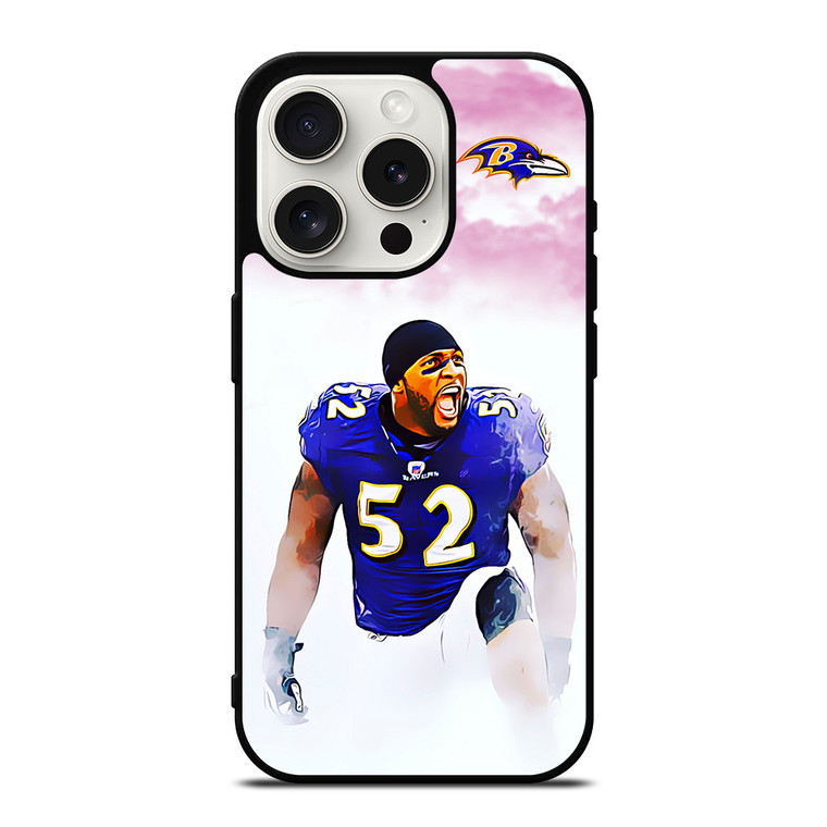 BALTIMORE RAVENS RAY LEWIS 52 iPhone 15 Pro Case BALTIMORE RAVENS RAY LEWIS 52 iPhone 15 Pro Case