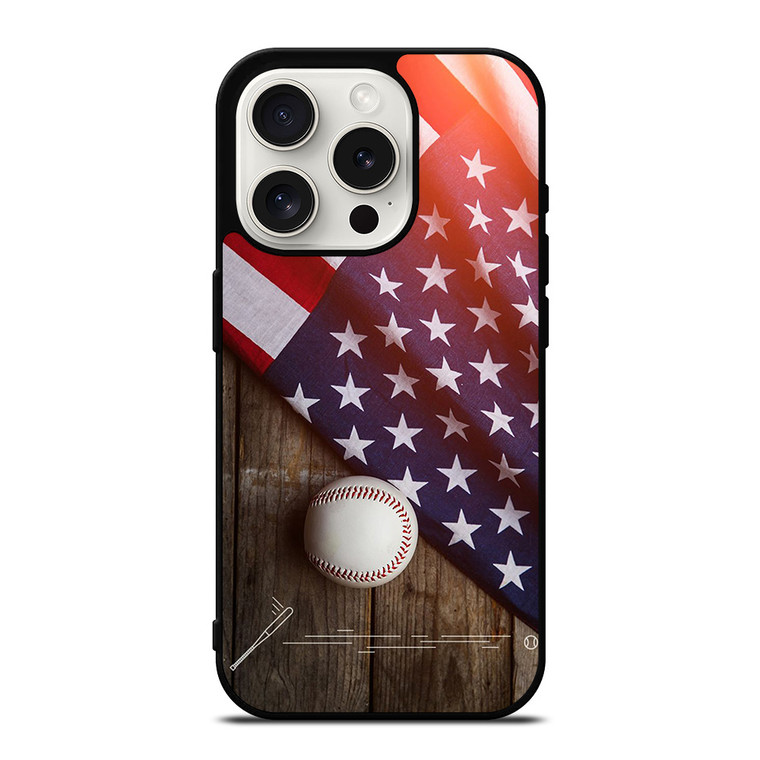 BASEBALL BALL AND FLAG iPhone 15 Pro Case BASEBALL BALL AND FLAG iPhone 15 Pro Case