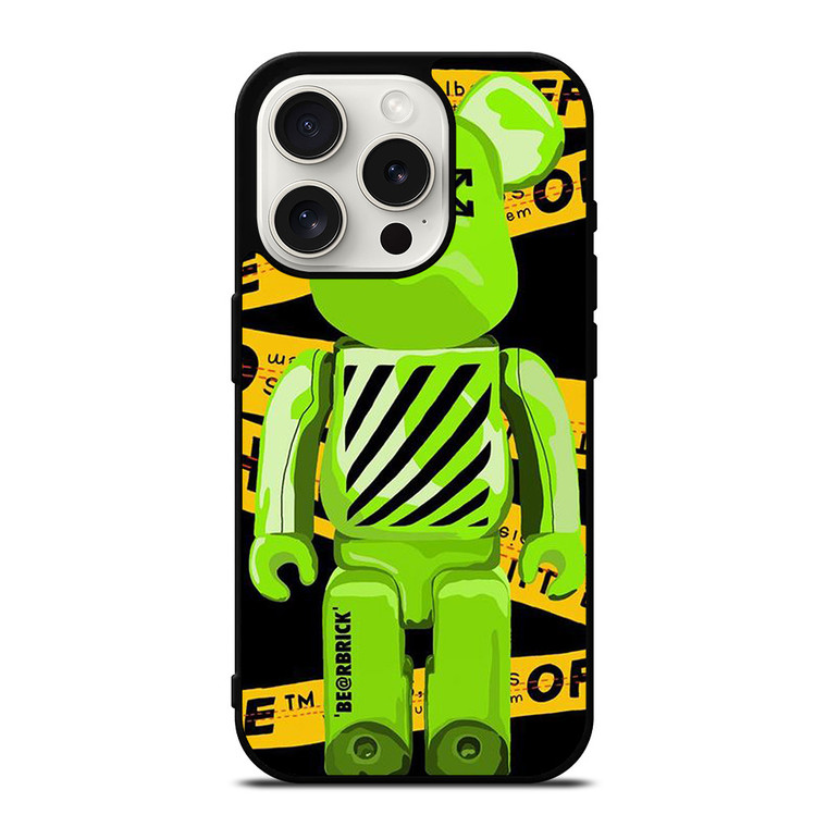 BEARBRICK X OFF WHITE iPhone 15 Pro Case BEARBRICK X OFF WHITE iPhone 15 Pro Case
