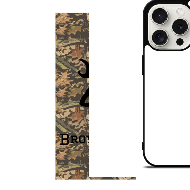 CAMO BROWNING LOGO iPhone 15 Pro Case