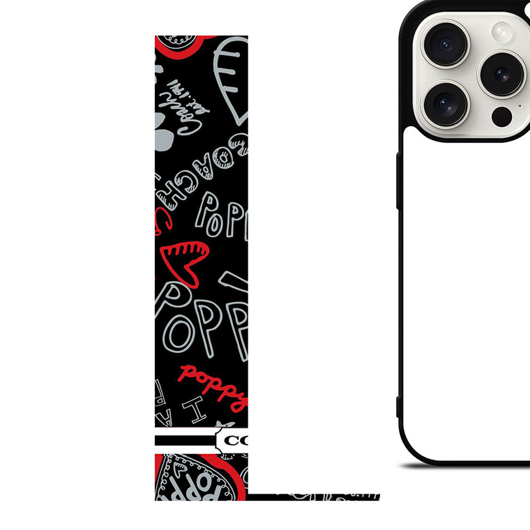 COACH NEW YORK POPPY BLACK iPhone 15 Pro Case