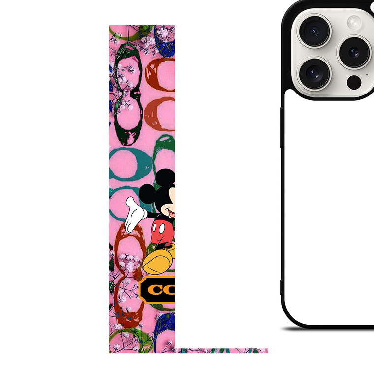 COACH PINK MICKEY MINNIE iPhone 15 Pro Case