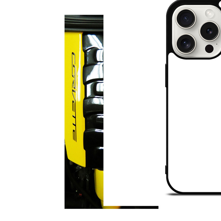 CORVETTE ENGINE YELLOW iPhone 15 Pro Case