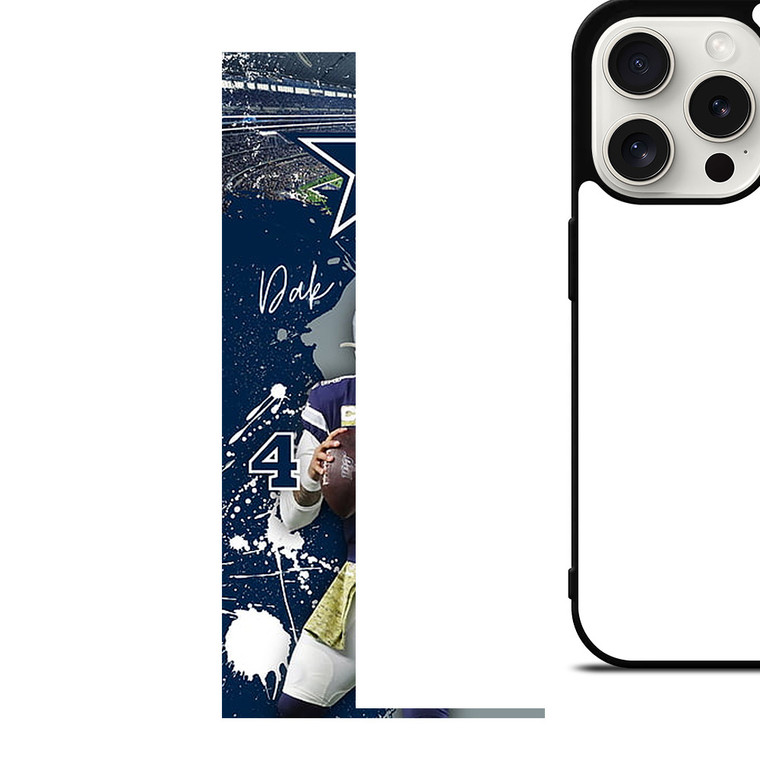 DAK PRESCOTT 4 DALLAS COWBOYS FOOTBALL iPhone 15 Pro Case
