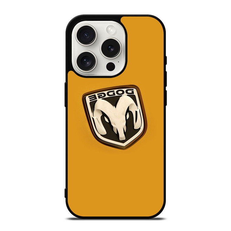 DODGE CAR LOGO YELLOW iPhone 15 Pro Case DODGE CAR LOGO YELLOW iPhone 15 Pro Case