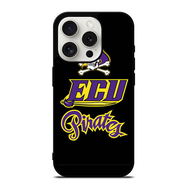 ECU EAST CAROLINA PIRATES UNIVERSITY FOOTBALL SYMBOL iPhone 15 Pro Case