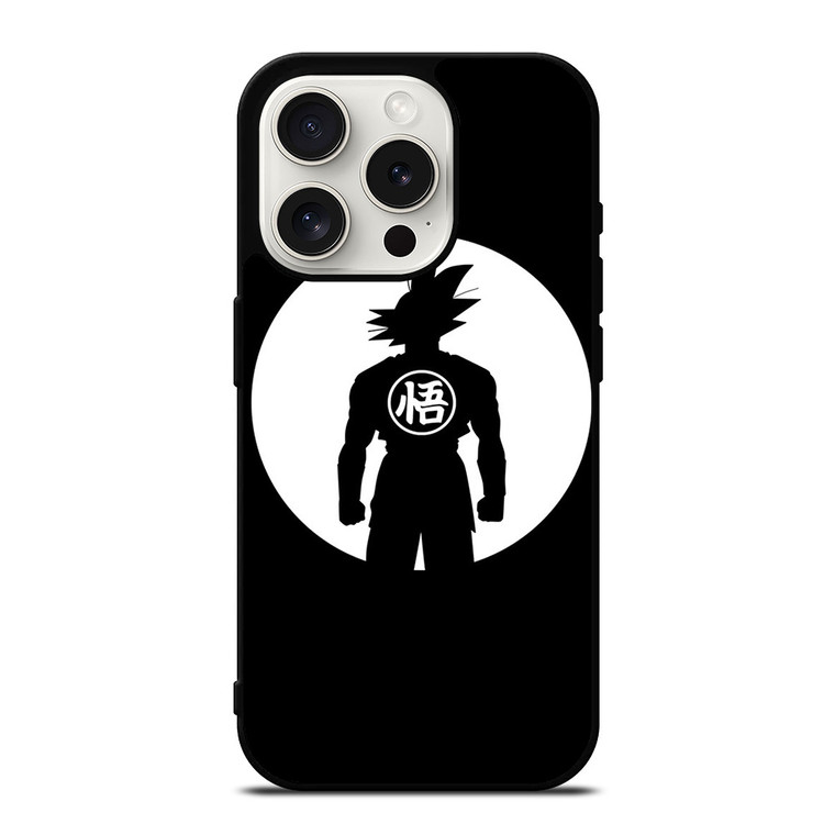 GOKU DRAGON BALL BLACK WHITE iPhone 15 Pro Case GOKU DRAGON BALL BLACK WHITE iPhone 15 Pro Case
