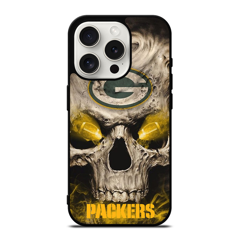 GREEN BAY PACKERS SKULL LOGO iPhone 15 Pro Case