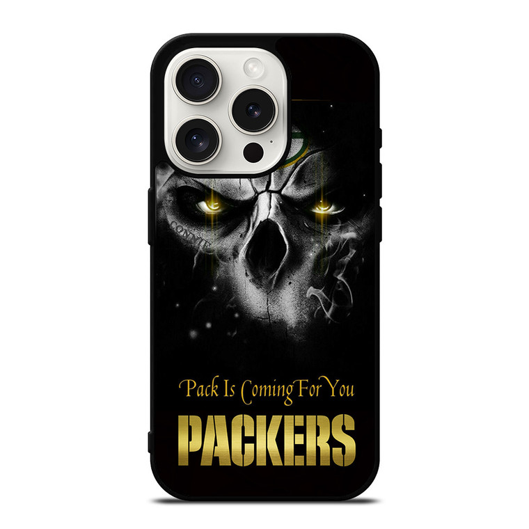 GREEN BAY PACKERS SKULL iPhone 15 Pro Case