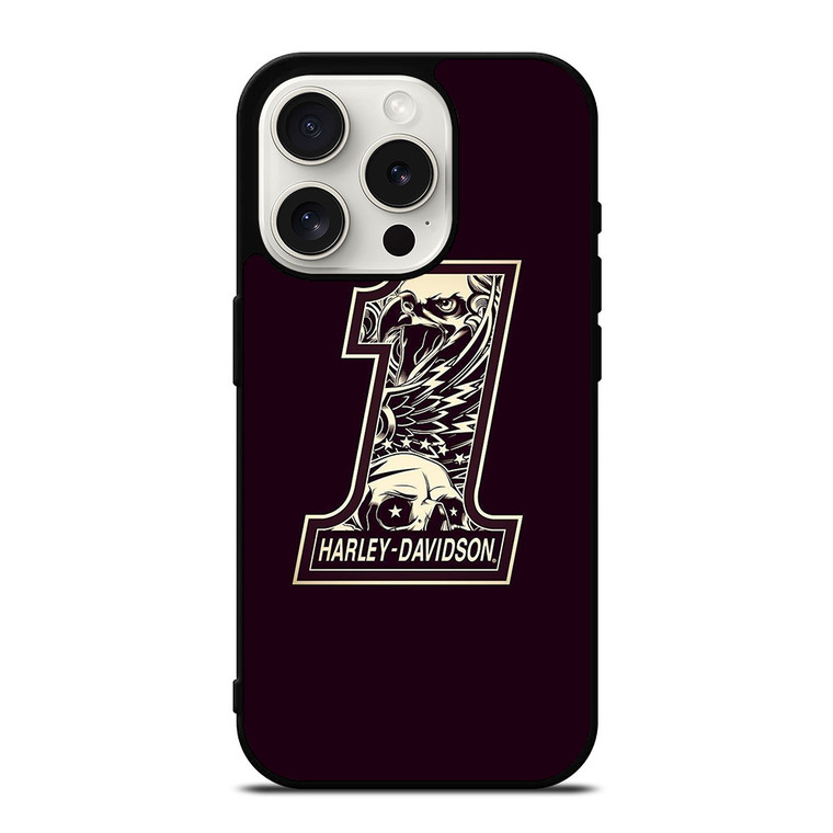 HARLEY DAVIDSON LOGO 1 SKULL LOGO iPhone 15 Pro Case
