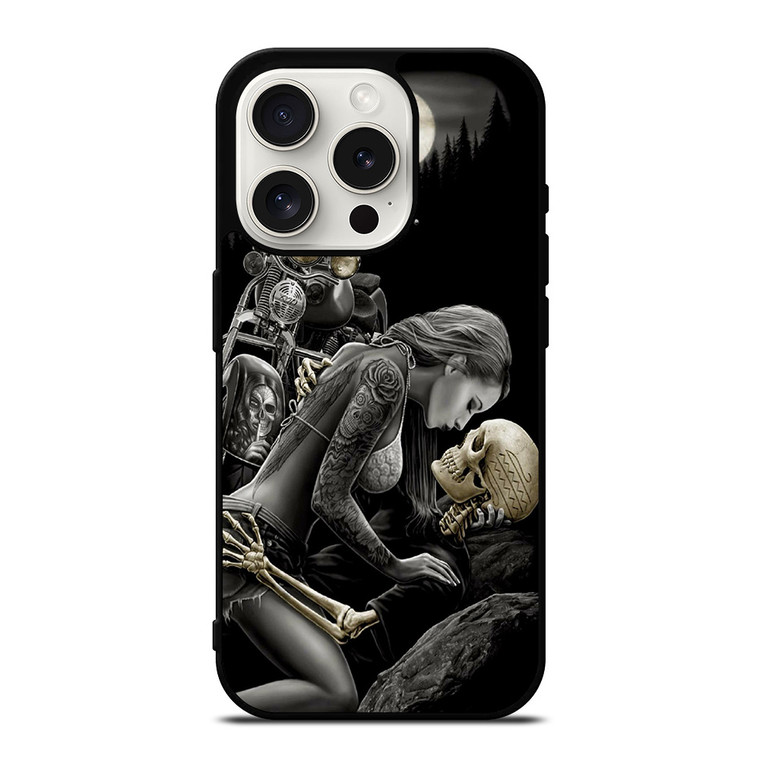 HARLEY DAVIDSON RIDER SKULL iPhone 15 Pro Case