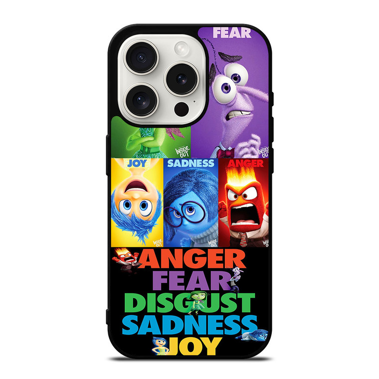 INSIDE OUT ALL CHARACTER Disney iPhone 15 Pro Case