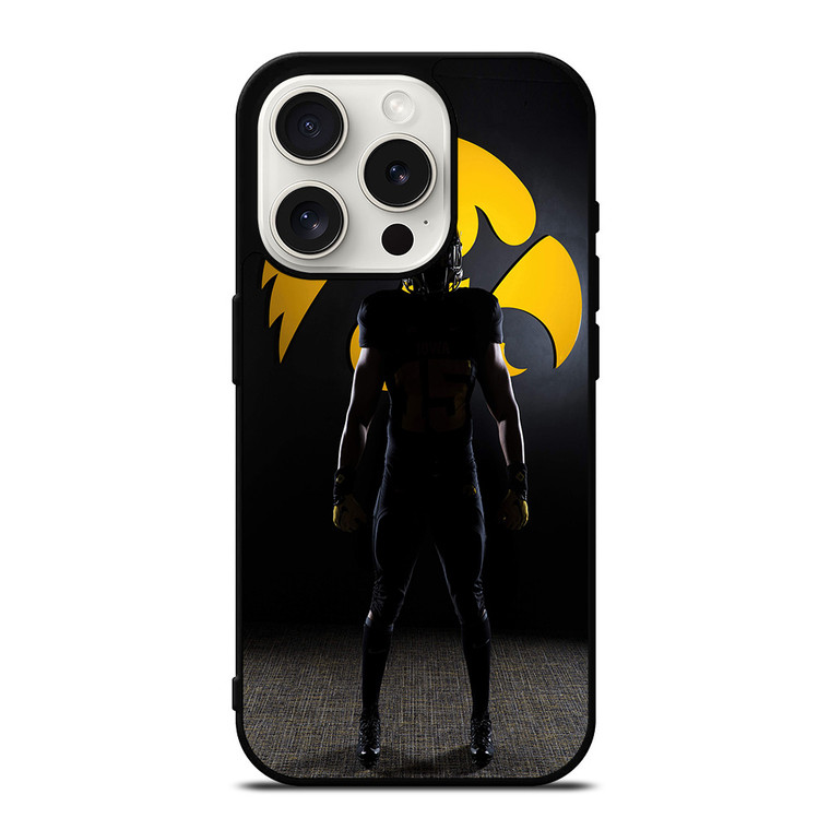 IOWA HAWKEYES COLLEGE iPhone 15 Pro Case
