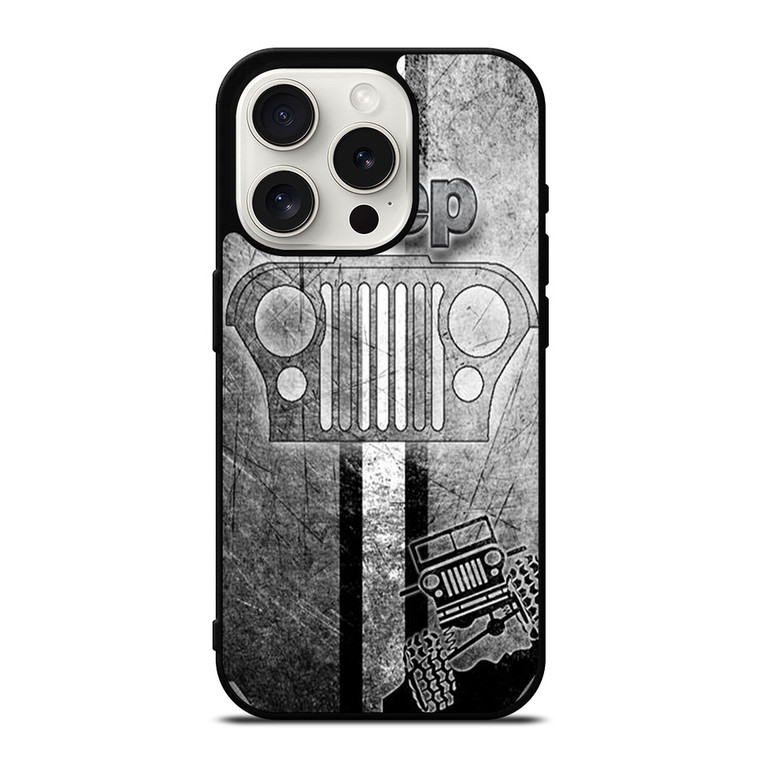 JEEP LOGO SILVER iPhone 15 Pro Case