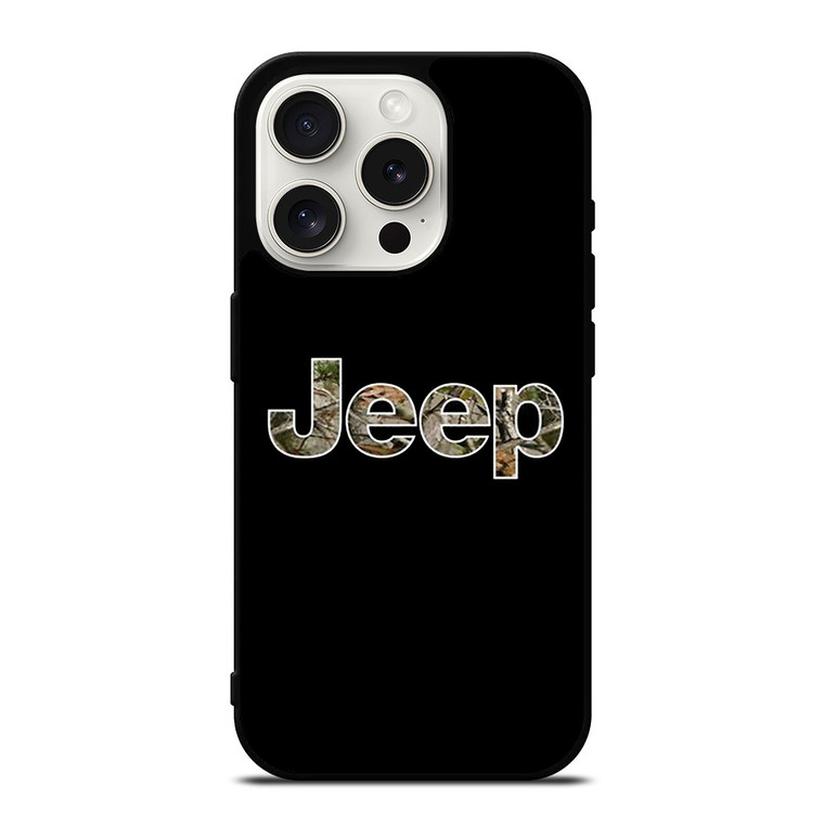 JEEP WRANGLER LOGO CAMO iPhone 15 Pro Case