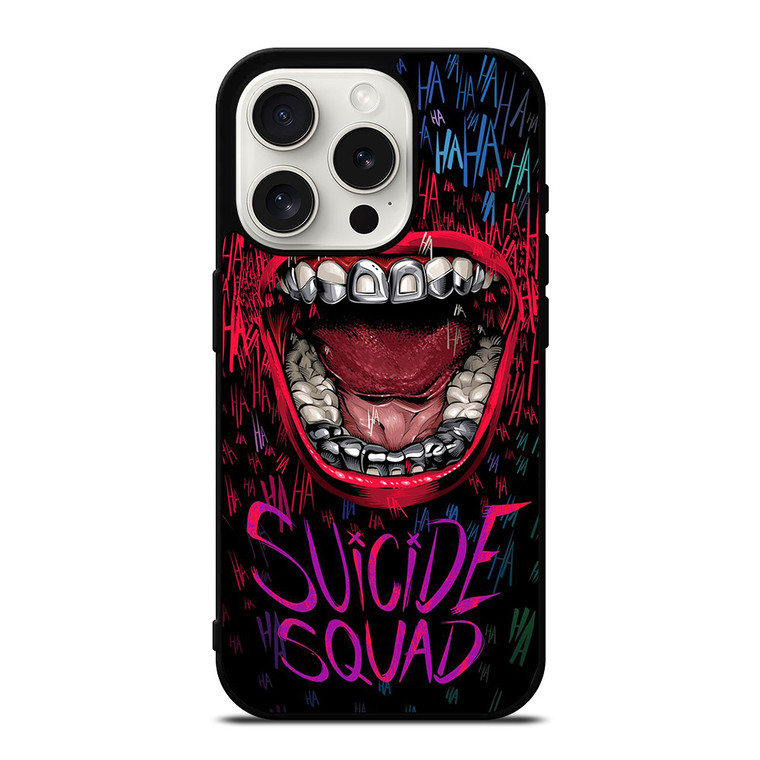 JOKER COMIC SUICIDE SQUAD HAHAHA iPhone 15 Pro Case