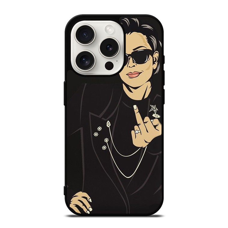 KRIS JENNER MIDDLE FINGER iPhone 15 Pro Case