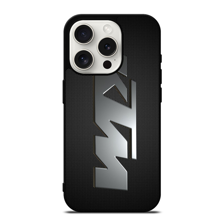 KTM CHROME LOGO CARBON iPhone 15 Pro Case
