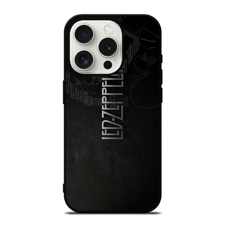 LED ZEPPELIN LYRIC iPhone 15 Pro Case LED ZEPPELIN LYRIC iPhone 15 Pro Case